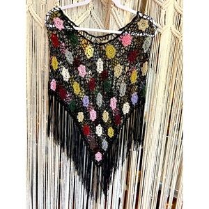 Vintage Crochet Poncho